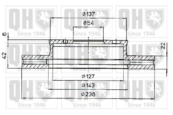 QUINTON HAZELL Тормозной диск BDC3835